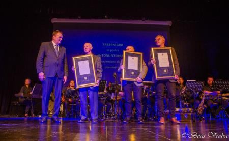 Prejemniki srebrnega grba Anton Šterban, Drago Pušnik, Boštjan Vrščaj